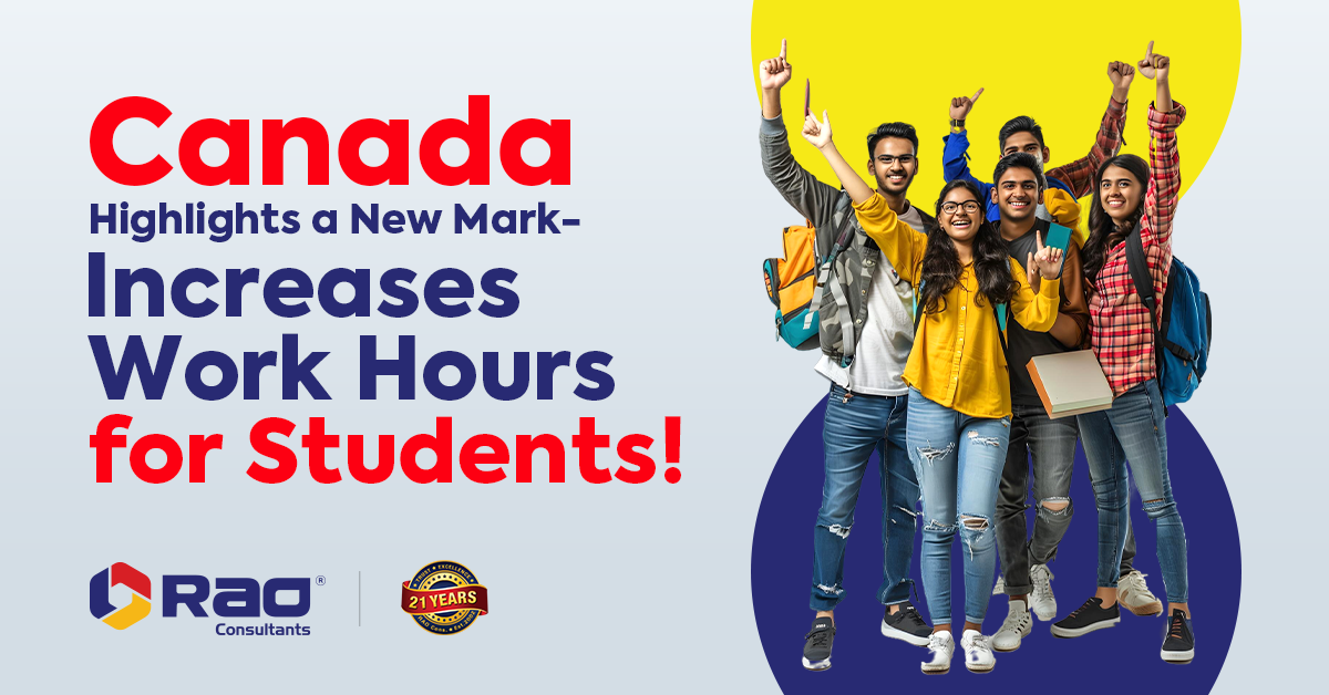 Canada Highlights a New Mark- Increases Work Hours for Students!