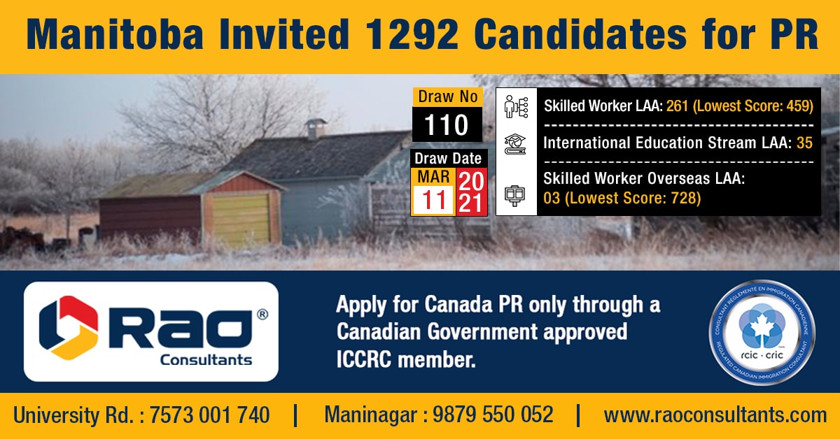 Manitoba Invited 1292 Candidates for PR
