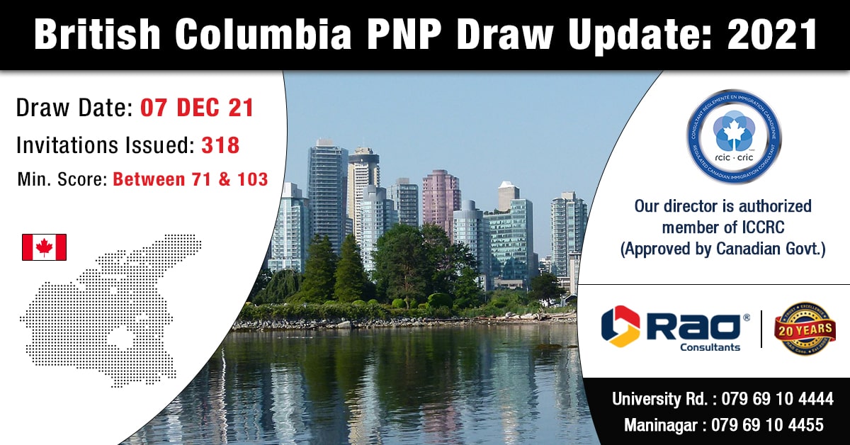 British Columbia PNP Draw Update 2021