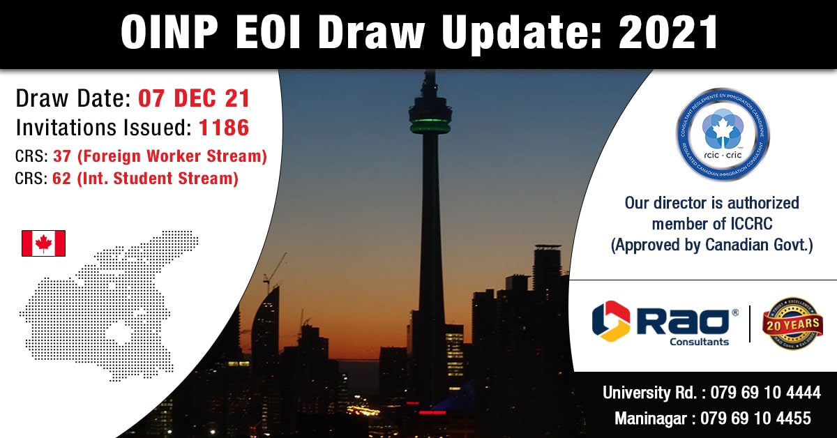 OINP EOI Draw Update 2021