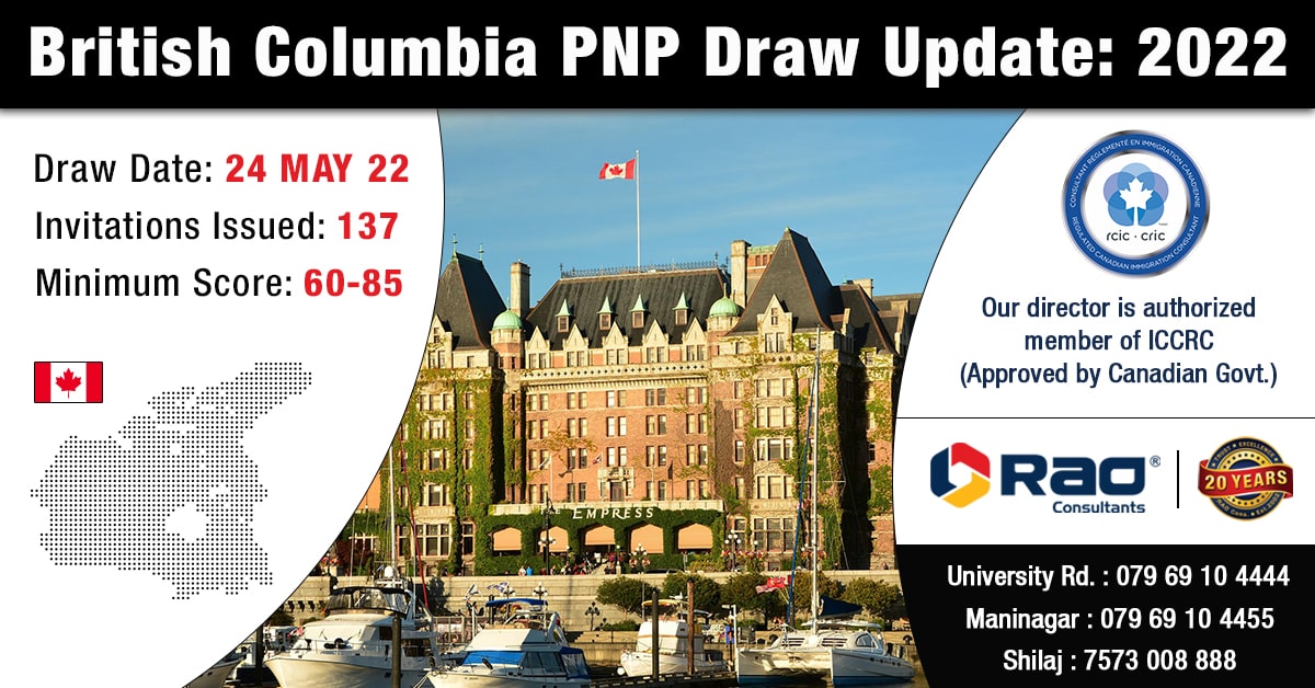 British Columbia PNP Draw Invited 137 Fresh Candidates for PR