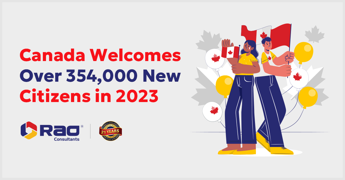Canada Welcomes Over 354,000 New Citizens in 2023