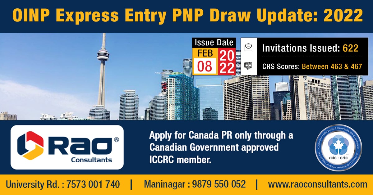 Ontario Immigrant Nominee Program (OINP) released 828 Invitations to Express Entry Candidates